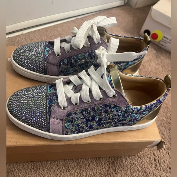 Christian Louboutin authentic sneakers for women size 36 sparkly look - Picture 2 of 7